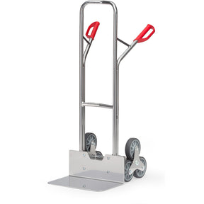 Fetra AK 1326 Treppenkarren Alu 200 kg, dreiarmige Rad-Sterne, TPE, breite Schaufel