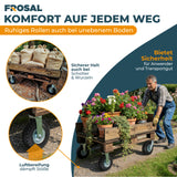 2 x Frosal Bockrolle + 2 x Lenkrolle Set Ø 260 x 85 mm | 3.00-4 Rad als 4-tlg. Set | Luftrad