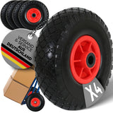 FROSAL Sackkarrenrad - PU Rad Nabe 20mm/60mm für Bollerwagen oder Sackkarre Vollgummi 4 Stück