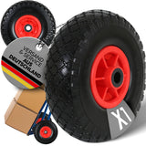 FROSAL Sackkarrenrad - PU Rad Nabe 20mm/60mm für Bollerwagen oder Sackkarre Vollgummi 1 Stück