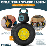 Frosal Ersatzrad Transportwagen pannensicher 16 mm Achse Gelb 4.10 / 3,50