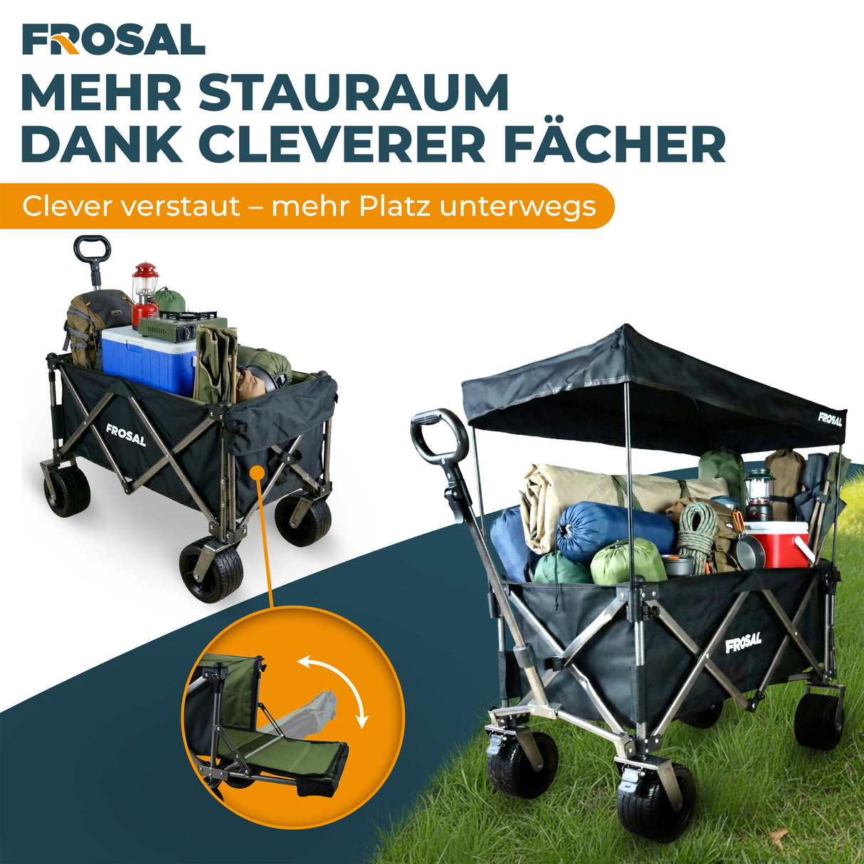 FROSAL Bollerwagen Theo faltbar