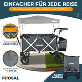FROSAL Bollerwagen VICTOR faltbar für Kinder klappbar