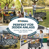 FROSAL Bollerwagen VICTOR faltbar für Kinder klappbar