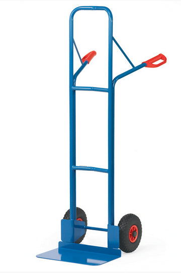 Fetra B1328V/B1328L/B1328P Stahlrohrkarren 300 kg, Höhe 1600 mm, breite Schaufel