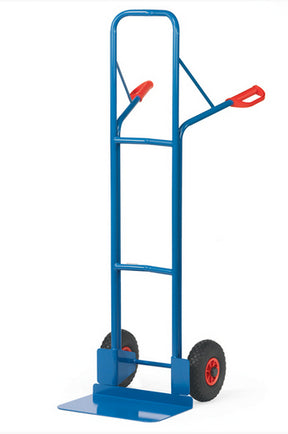 Fetra B1328V/B1328L/B1328P Stahlrohrkarren 300 kg, Höhe 1600 mm, breite Schaufel