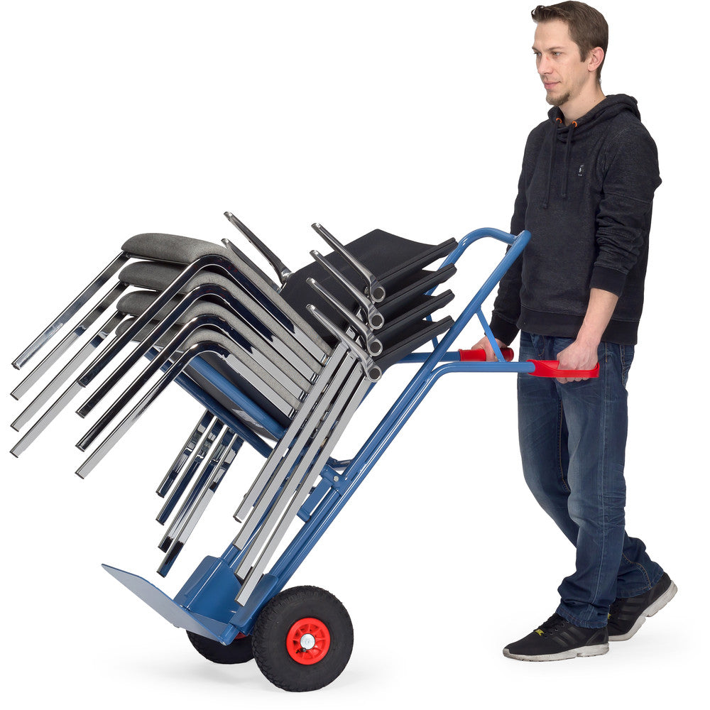 Fetra B1345V/B1345L/B1345P Stuhlkarren 300 kg, Traggestell mit Karre fest verschraubt