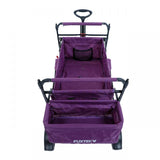 FUXTEC Bollerwagen CT-500PU purpur mit Sonnendach faltbar