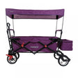 FUXTEC Bollerwagen CT-500PU purpur mit Sonnendach faltbar