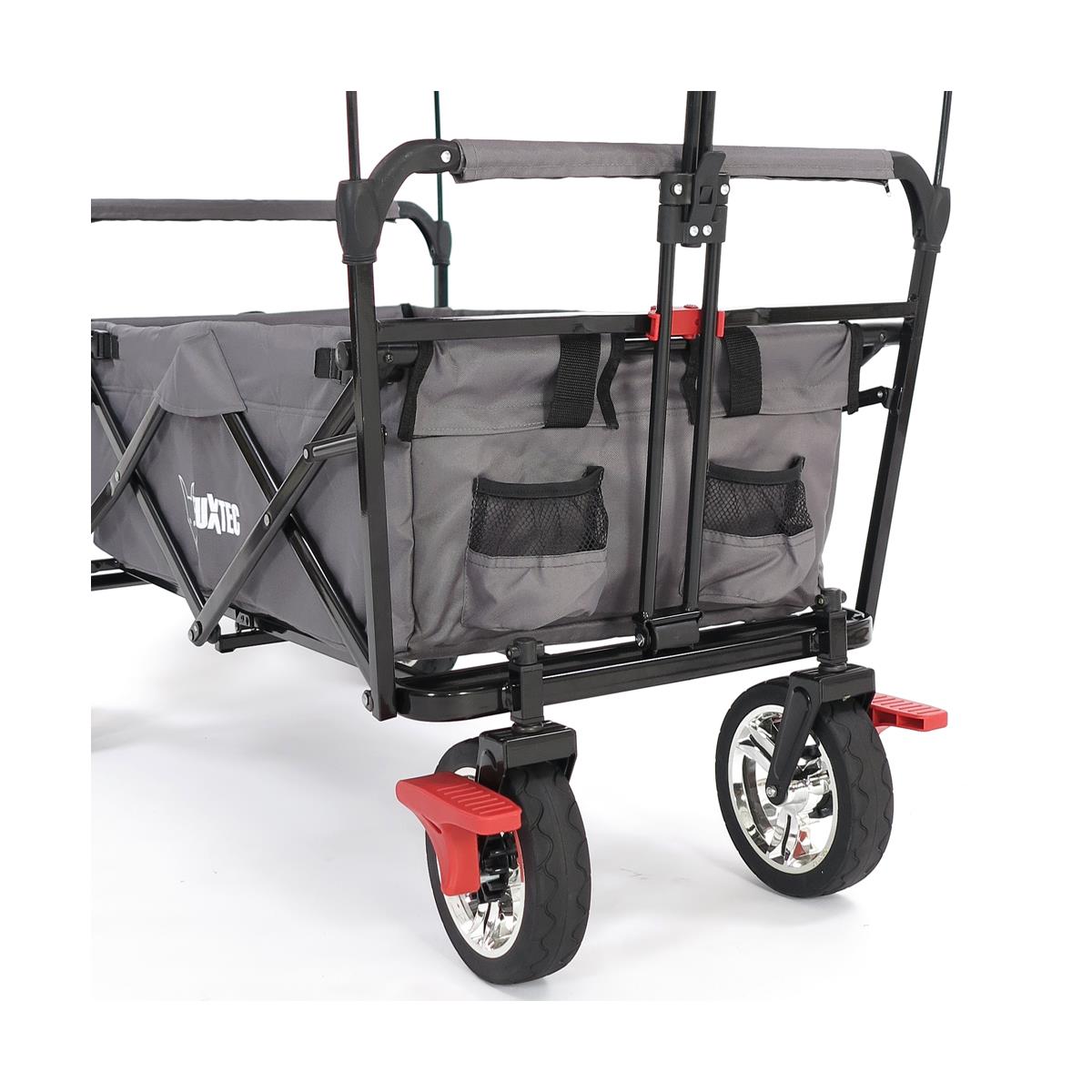 FUXTEC Bollerwagen CT-500AGB grau mit Sonnendach