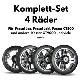 FROSAL Ersatzräder Set mit 4 Rädern Bollerwagen Leo & Loki FUXTEC Kesser