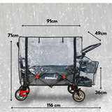 Regenverdeck FROSAL Bollerwagen Leo