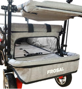 Bollerwagen FROSAL Leo silbergrau soft