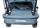 FROSAL Faltbarer Bollerwagen Leo mit Sonnendach und Stauraumerweiterung