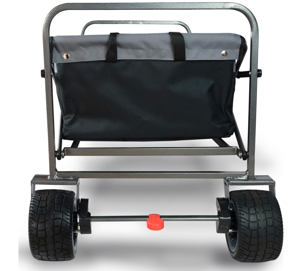 FROSAL Bollerwagen Alex faltbar schwarz/grau Strandwagen breite Reifen