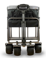 FROSAL Bollerwagen Alex faltbar schwarz/grau Strandwagen breite Reifen