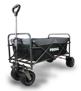 FROSAL Bollerwagen Alex faltbar schwarz/grau Strandwagen breite Reifen