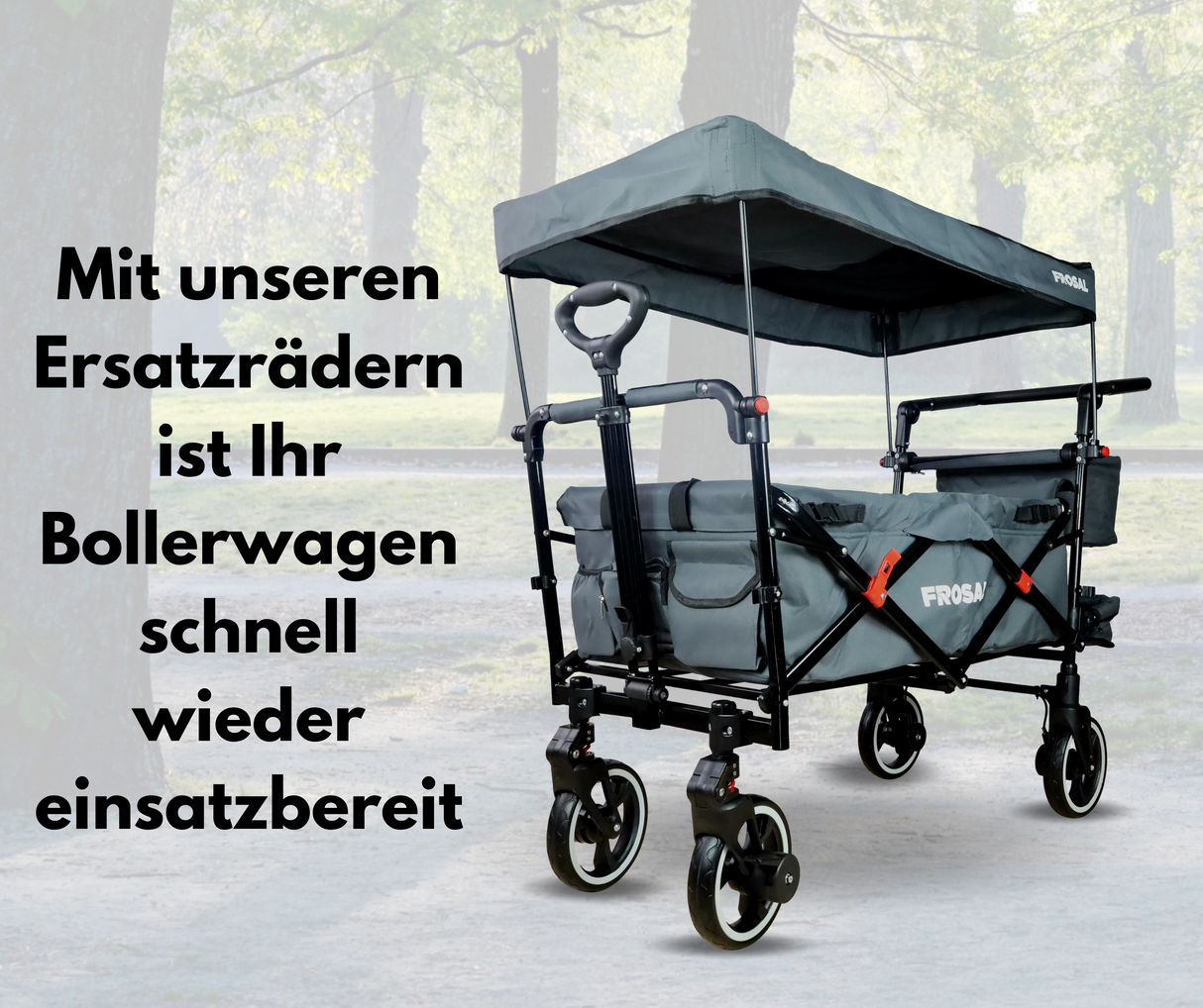 Ersatzrad Bollerwagen Paul & Fuxtec Kesser für Bollerwagen Paul Rad Bollerwagenrad