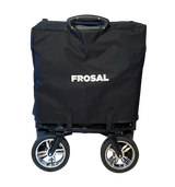 FROSAL Faltbarer Bollerwagen Loki klappbar mit Sonnendach und Schiebegriff