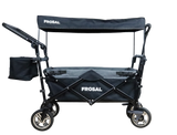 FROSAL Faltbarer Bollerwagen Loki klappbar mit Sonnendach und Schiebegriff