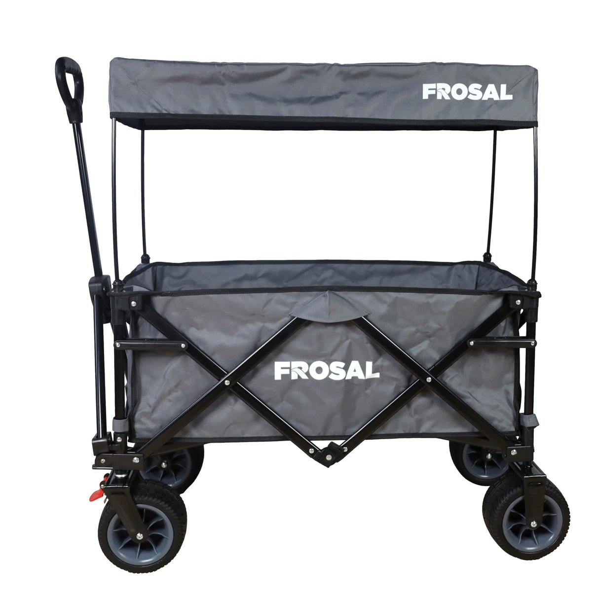 FROSAL faltbarer Bollerwagen Emil grau Klappbollerwagen