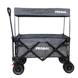 FROSAL faltbarer Bollerwagen Emil grau Klappbollerwagen