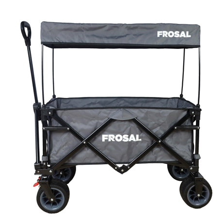 FROSAL faltbarer Bollerwagen Emil grau Klappbollerwagen