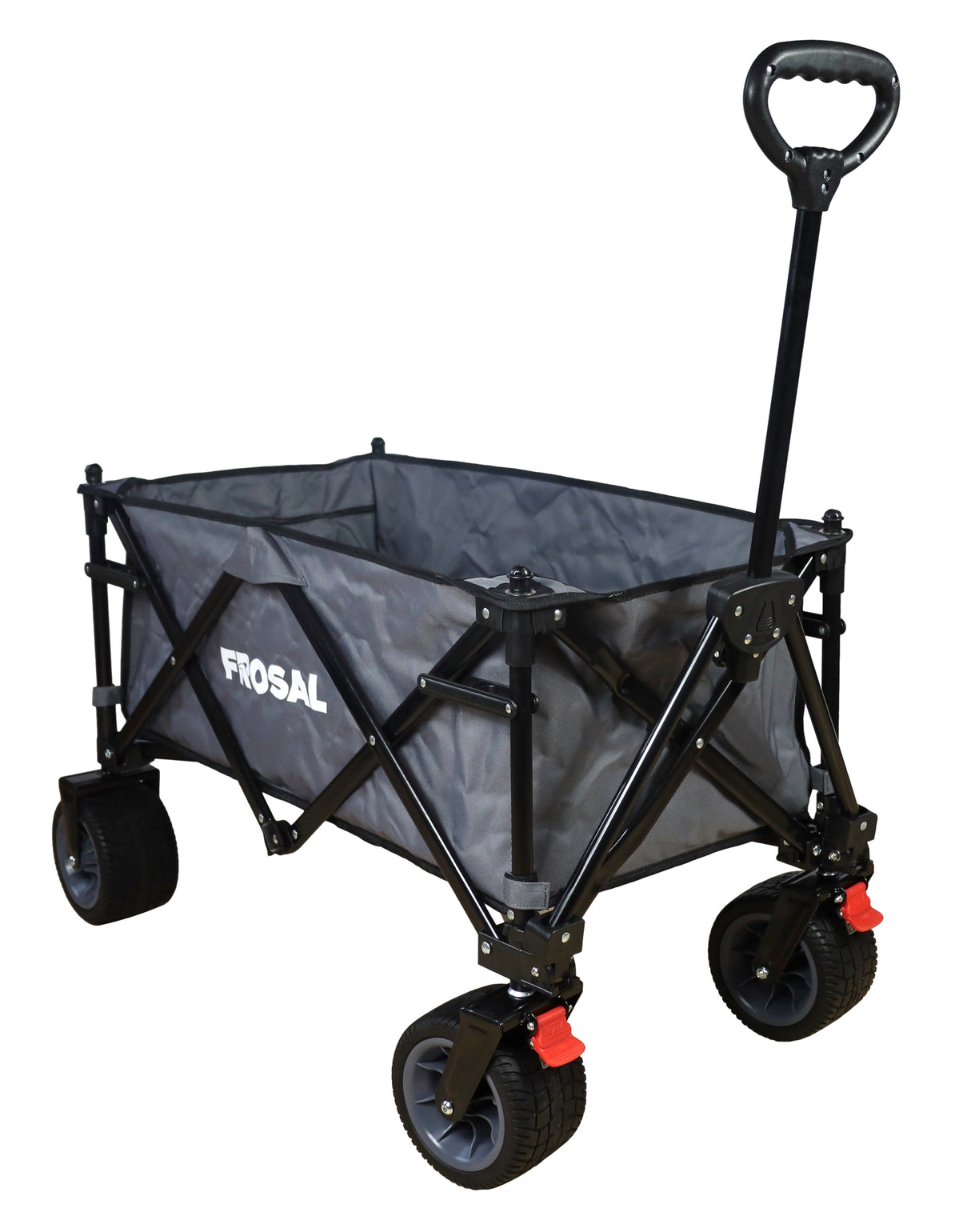 FROSAL faltbarer Bollerwagen Emil grau Klappbollerwagen