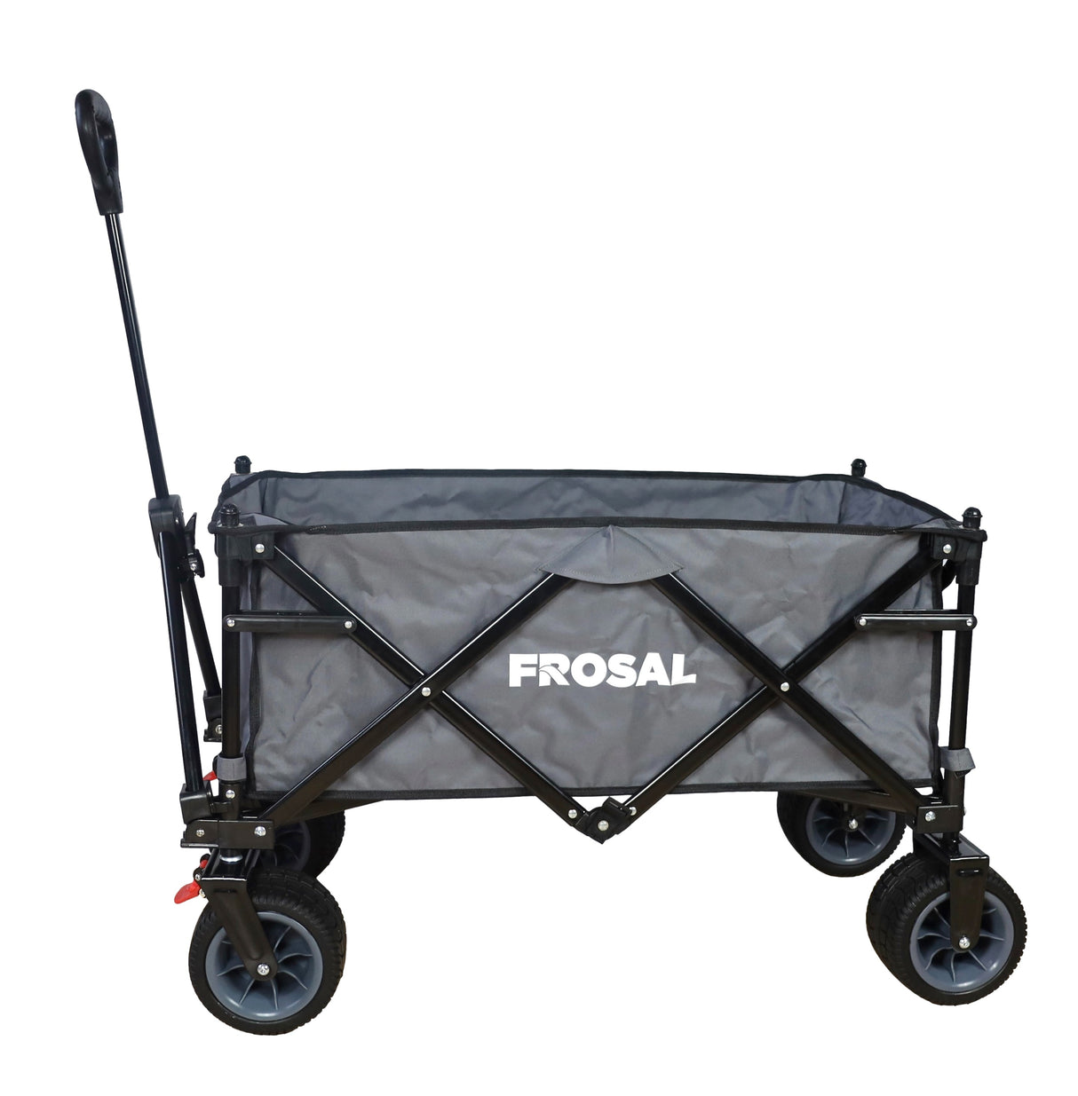 FROSAL faltbarer Bollerwagen Emil grau Klappbollerwagen