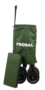 FROSAL faltbarer Bollerwagen Emil grün Faltbollerwagen