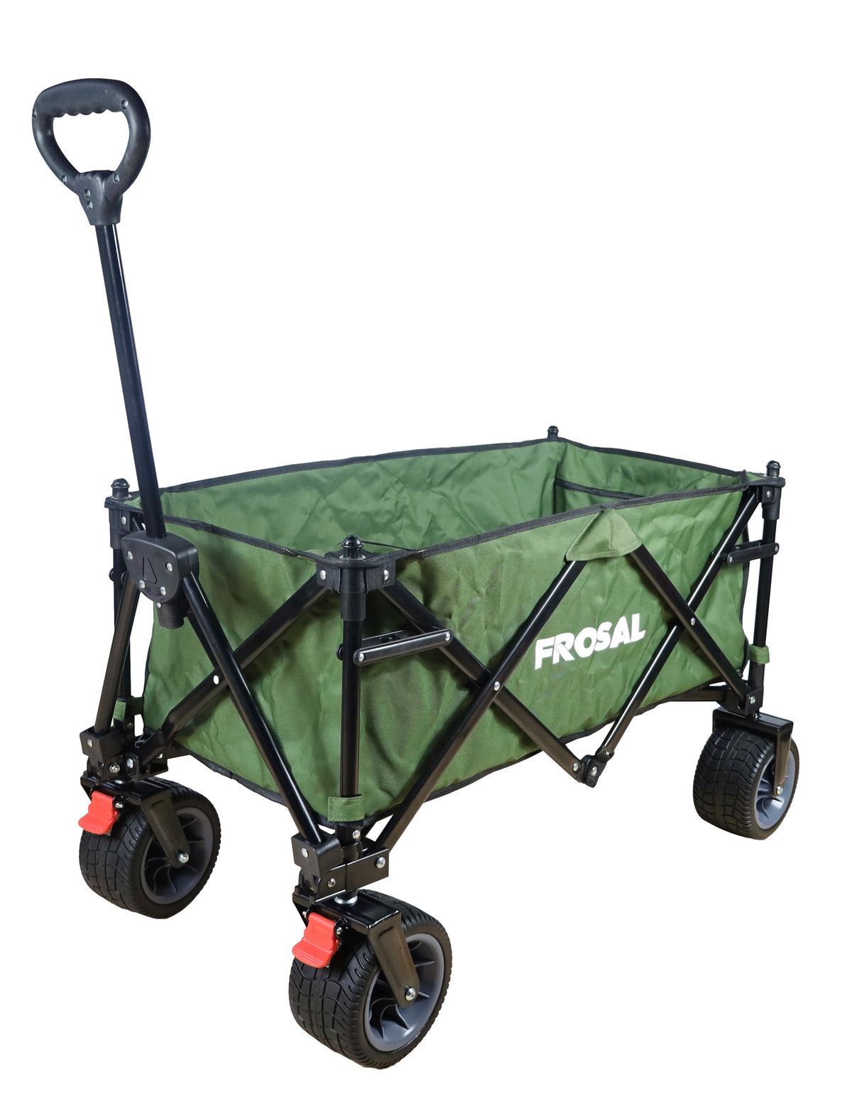 FROSAL faltbarer Bollerwagen Emil grün Faltbollerwagen