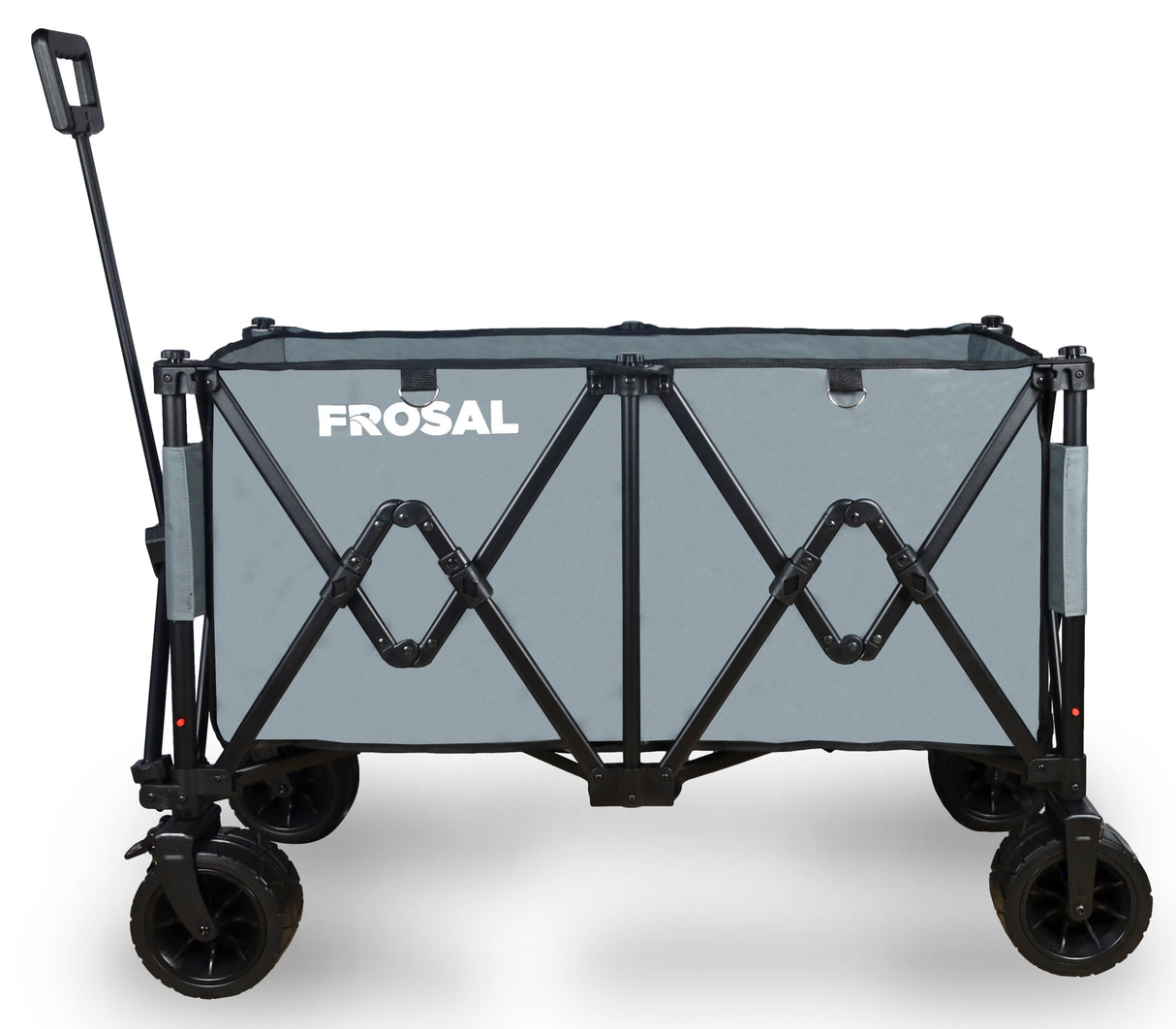FROSAL faltbarer Bollerwagen Anton grau - XXL