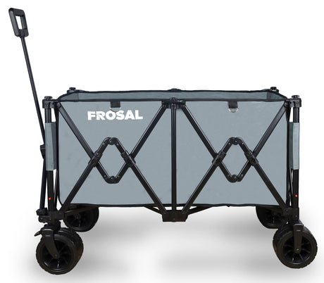 FROSAL faltbarer Bollerwagen Anton grau - XXL