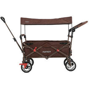 FUXTEC faltbarer Bollerwagen FX-CT700B mit Sonnendach, braun
