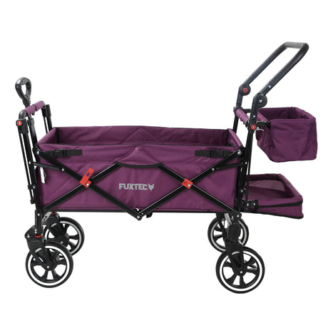 FUXTEC faltbarer Premium Bollerwagen FX-CT850 in Purpur (Lila)