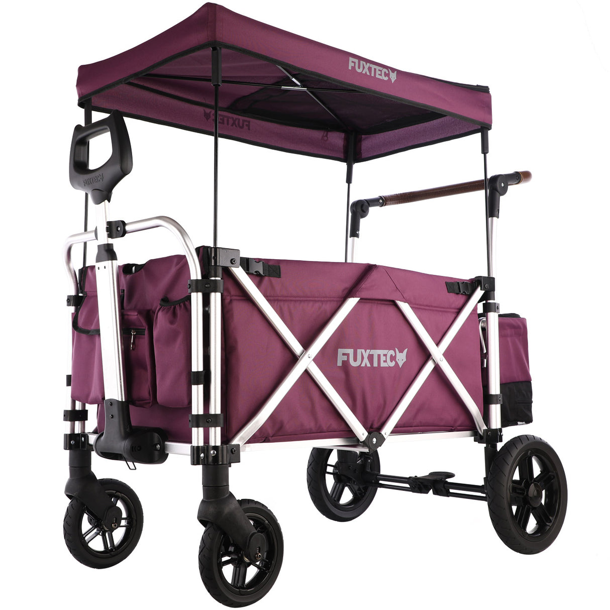 FUXTEC faltbarer Premium Bollerwagen FX-CTL-900 in Lila (Purpur)