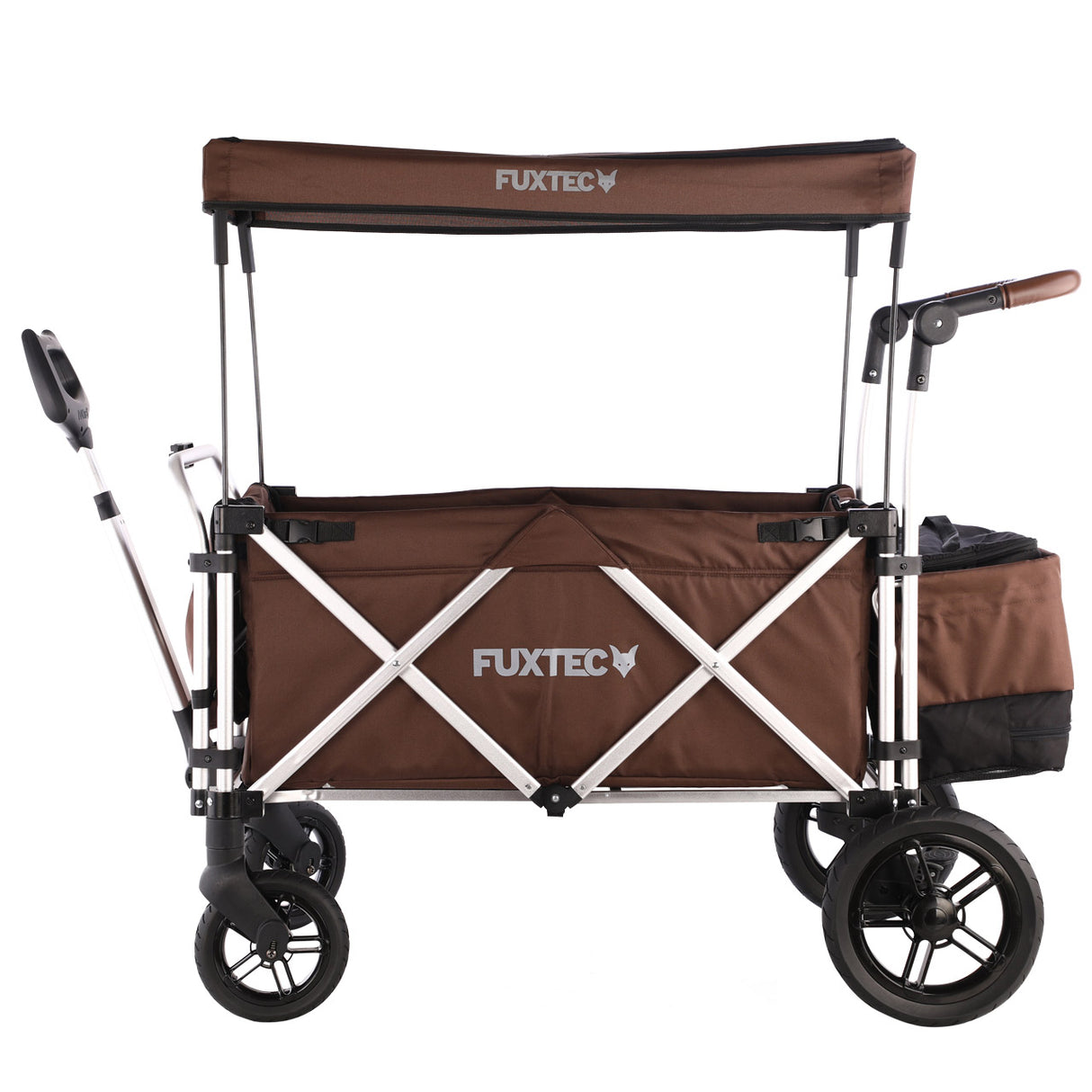 FUXTEC faltbarer Premium Bollerwagen FX-CTL-900 in Braun