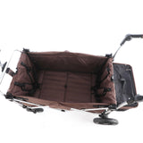 FUXTEC faltbarer Premium Bollerwagen FX-CTL-900 in Braun