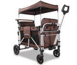FUXTEC 4-Sitzer XL Luxus Bollerwagen FX-CTXL900 Braun
