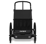 FUXTEC Fahrradanhänger/Jogger mit Jogger-Rad in schwarz