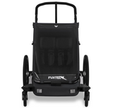 FUXTEC Fahrradanhänger/Jogger mit Jogger-Rad in schwarz