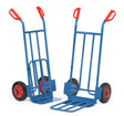 Fetra K1116V/K1116V/K1116P Paketkarren 250 kg, Höhe 1150 mm, Stahlblech- und Klappschaufel