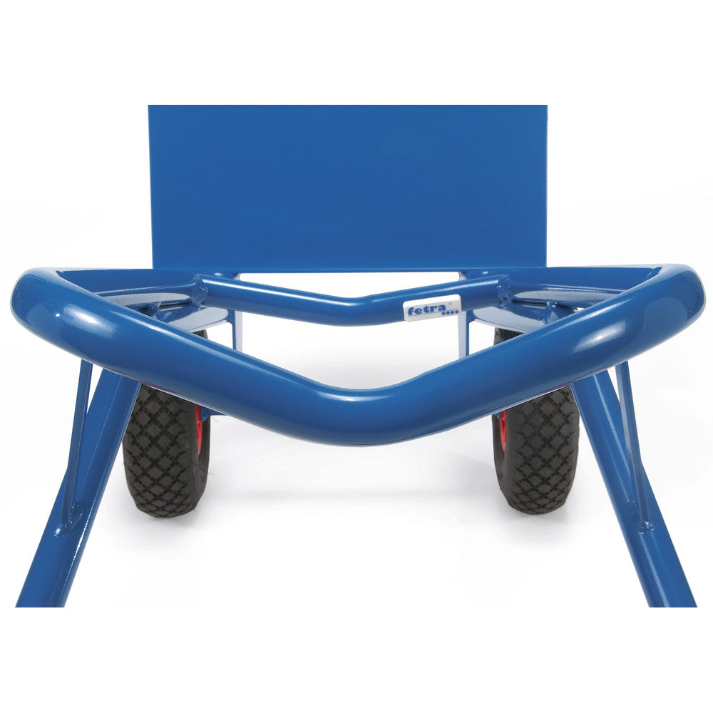 Fetra TK 1326 Treppenkarren Stahl 200 kg, mit zwei dreiarmigen Rad-Sternen TPE, breite Schaufel
