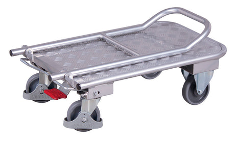 VARIOfit Aluminium-Klappbügelwagen mit Riefengummimattte, EasySTOP, ap450.810 ap600.812