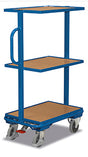 VARIOfit Beistellwagen mit drei Holzböden, EasySTOP, sw-400.801
