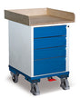 VARIOfit Schubladenschrank, vier Schubladen, Ladefläche mit Rand, EasySTOP, sw-500.015