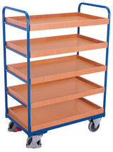 VARIOfit Hoher Etagenwagen mit fünf Tabletts sw-500.214/sw-600.214/sw-700.248/sw-800.248