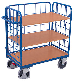 VARIOfit Etagenwagen mit drei Wänden, drei Böden sw-500.307/sw-600.307/sw-700.303/sw-800.303