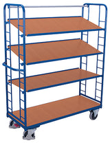 VARIOfit Etagenwagen vier neigbare Holzböden sw-540.202/sw-640.202