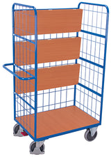 VARIOfit Hoher Etagenwagen, klappbar, drei Drahtgitterwände sw-700.250/sw-800.250